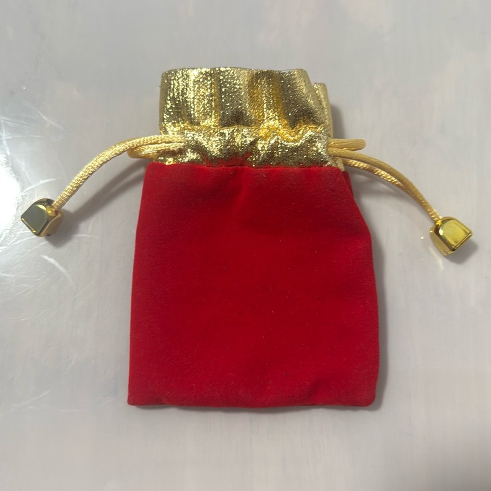 Lucky Medium Red Bag Jewelry Travel Holder